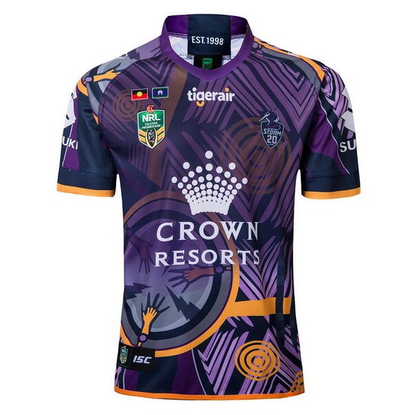 Maillot Rugby Melbourne Storm Édition Commémorative 2018 Purpura